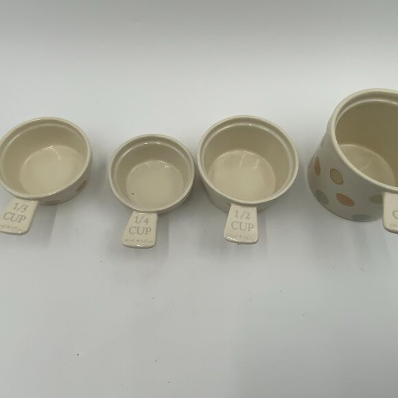 Kitchen Craft Classic Collection Ceramic Nesting Measuring Cup Set England - Picture 7 of 7